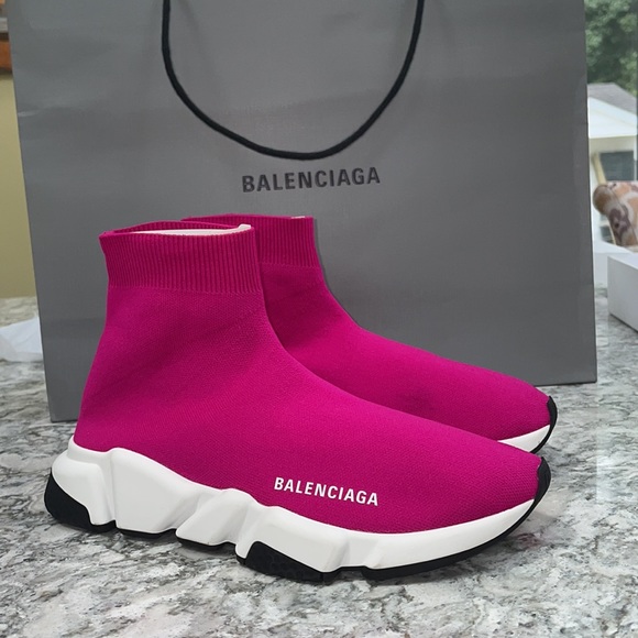 Balenciaga | Shoes | Rose Fuchsia Speed Trainer Balenciaga | Poshmark
